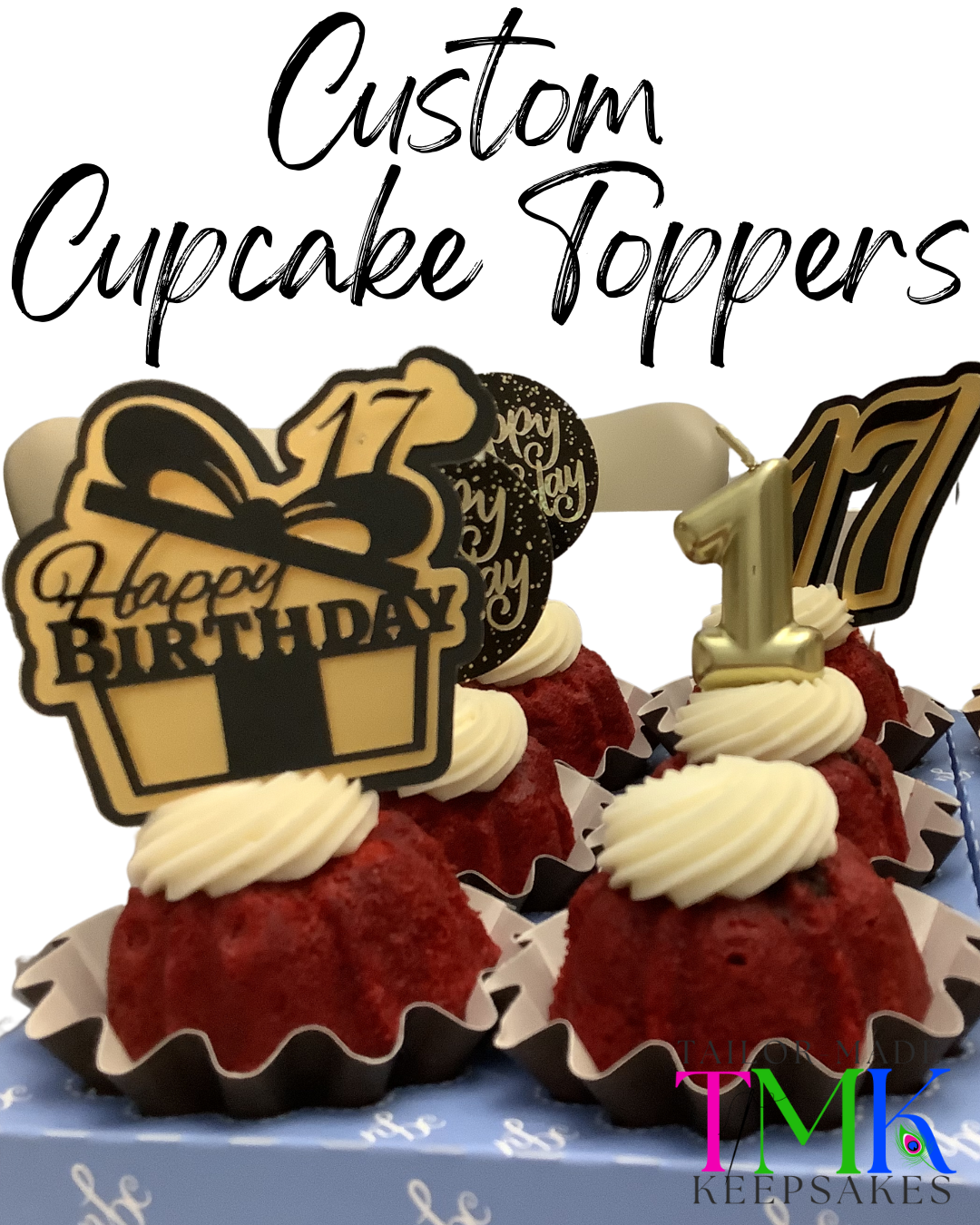 Custom Cupcake Toppers| Tailor-Made Keepsakes