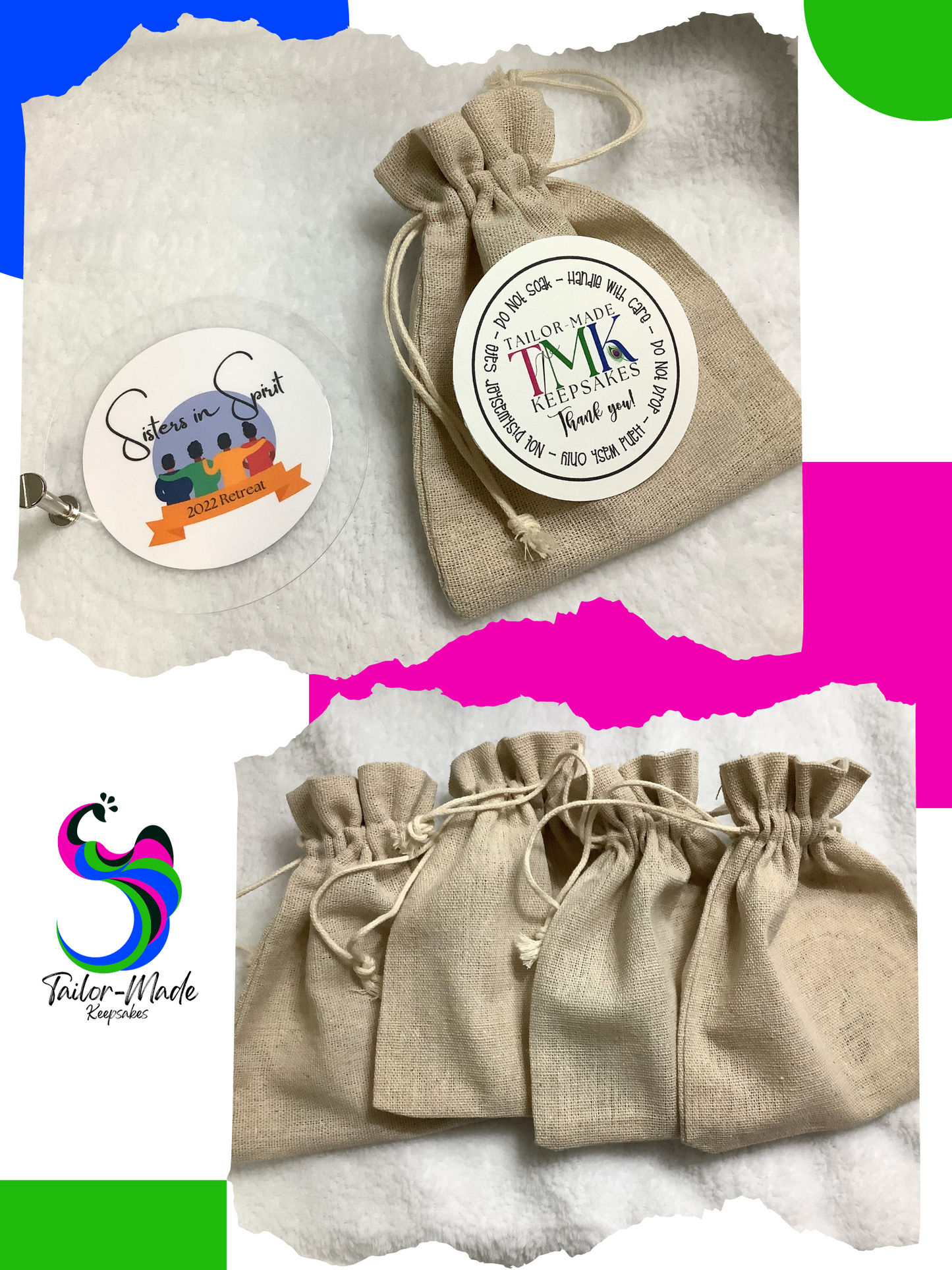 Canvas Drawstring Bag | Tailor- Made Keepsakes