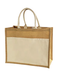 Large Custom Burlap Jute Tote | Tailor-Made Keepsakes